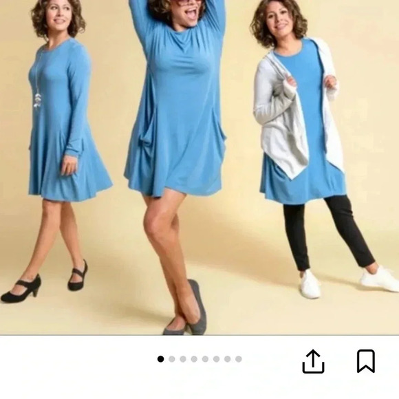 Betabrand Sweatshirt Travel Dress in Orange sz Xs - Picture 3 of 10